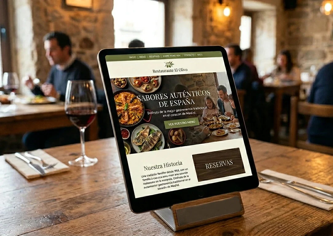 Café with digital menu